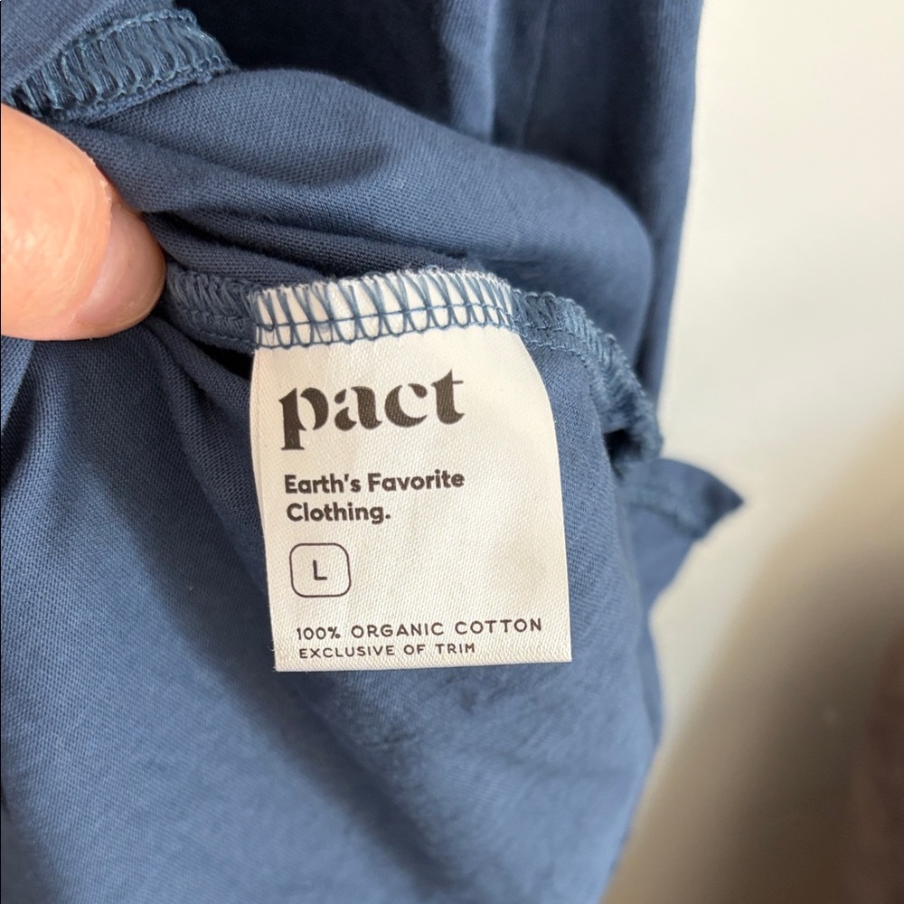 Pact Women's Softspun A-Line Tank Dress - Navy- Large - Picture 5 of 9